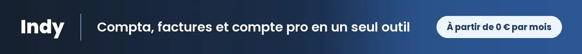 Indy, la comptabilité, la facturation et le compte pro des indépendants, à partir de 0 € par mois